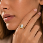 Oval Cut Lab-Grown Diamond Solitaire Ring