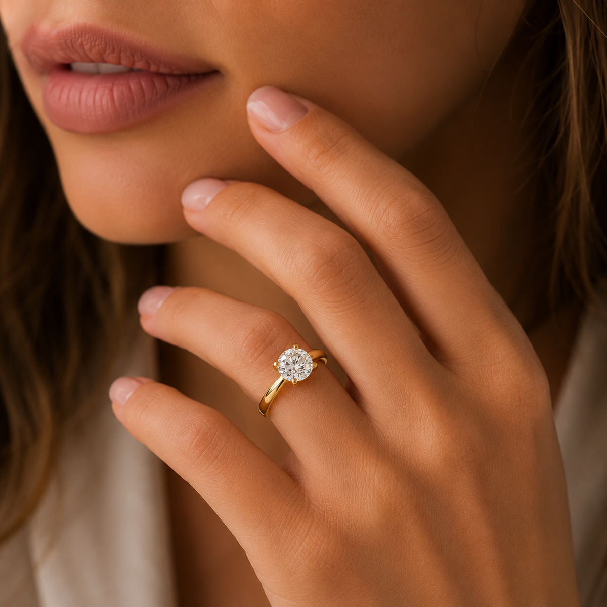 Heart Cut Lab-Grown Diamond Solitaire Ring