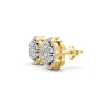 Round Cluster Lab-Grown Diamond Stud