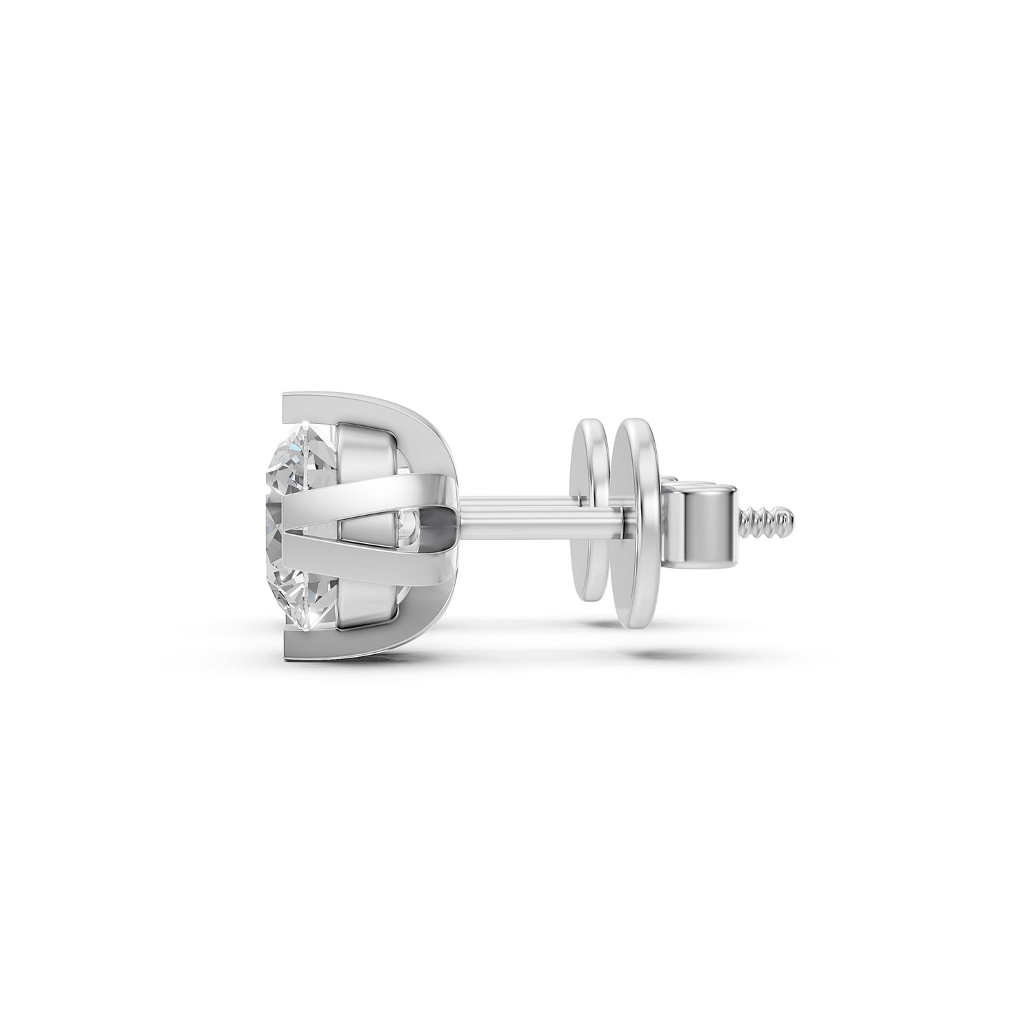 Round Lab-Grown Diamond Stud Earrings