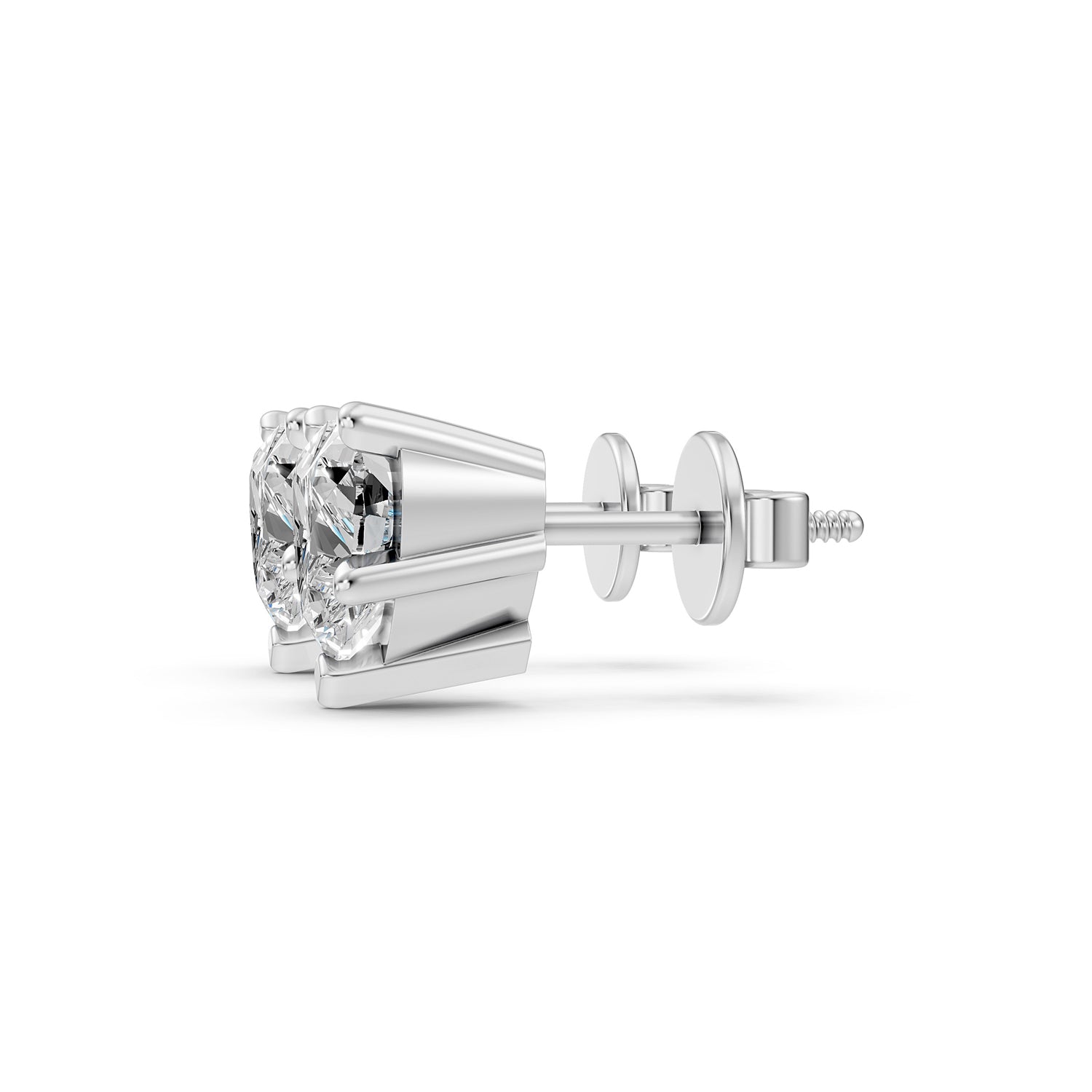 Heart Lab-Grown Diamond Stud Earrings