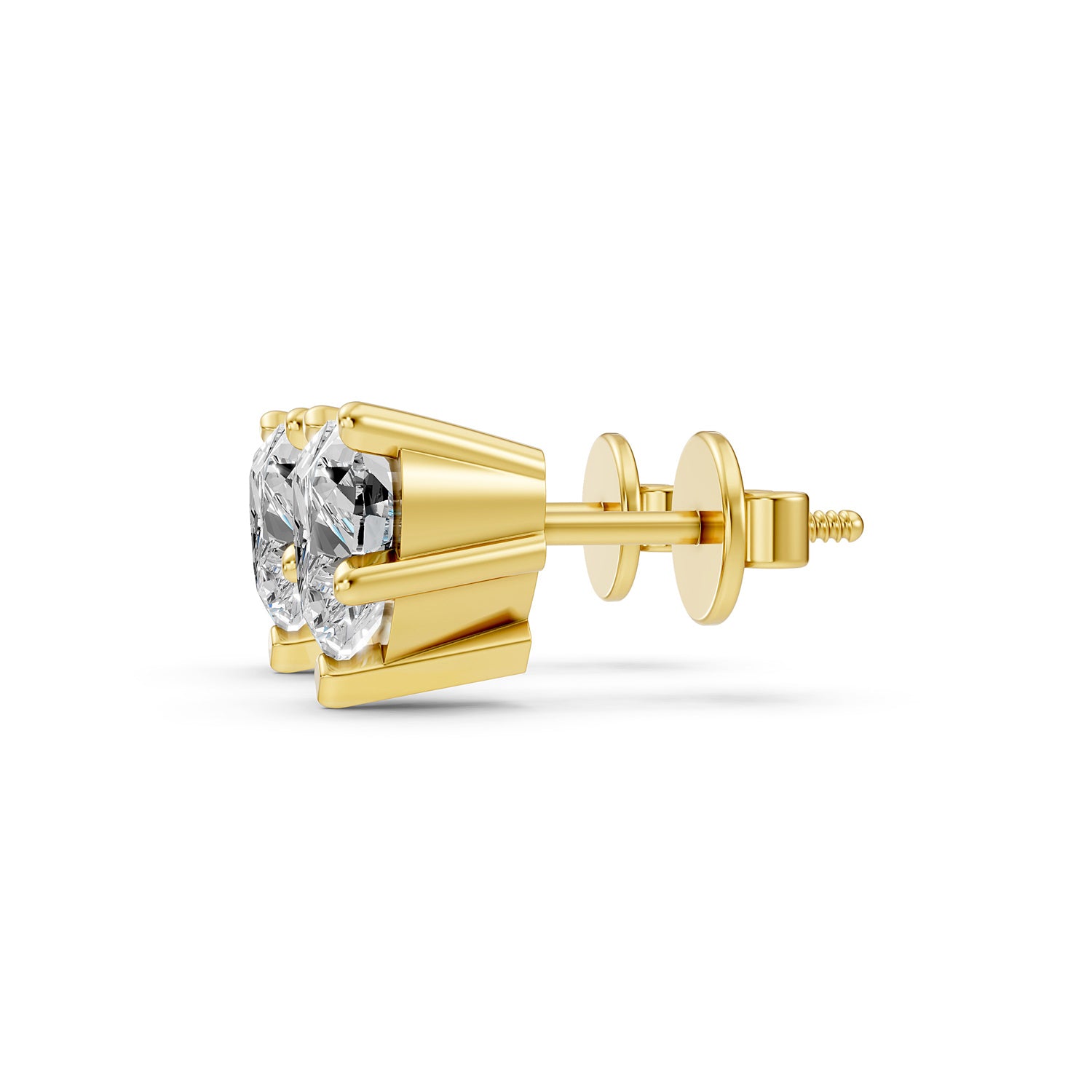 Heart Lab-Grown Diamond Stud Earrings
