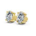 Oval Lab-Grown Diamond Stud Earrings