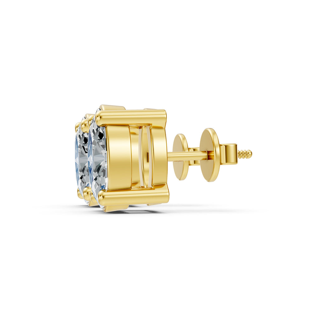Oval Lab-Grown Diamond Stud Earrings