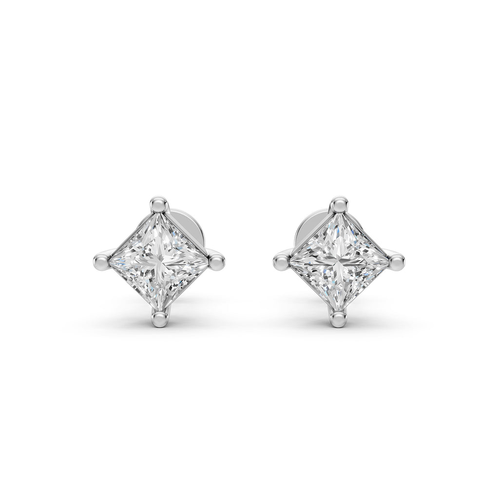 Princess Lab-Grown Diamond Stud Earrings