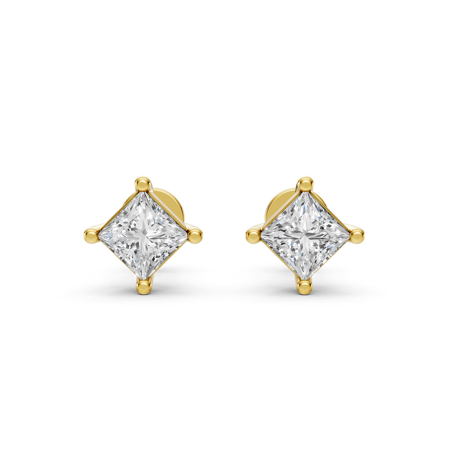 Princess Lab-Grown Diamond Stud Earrings