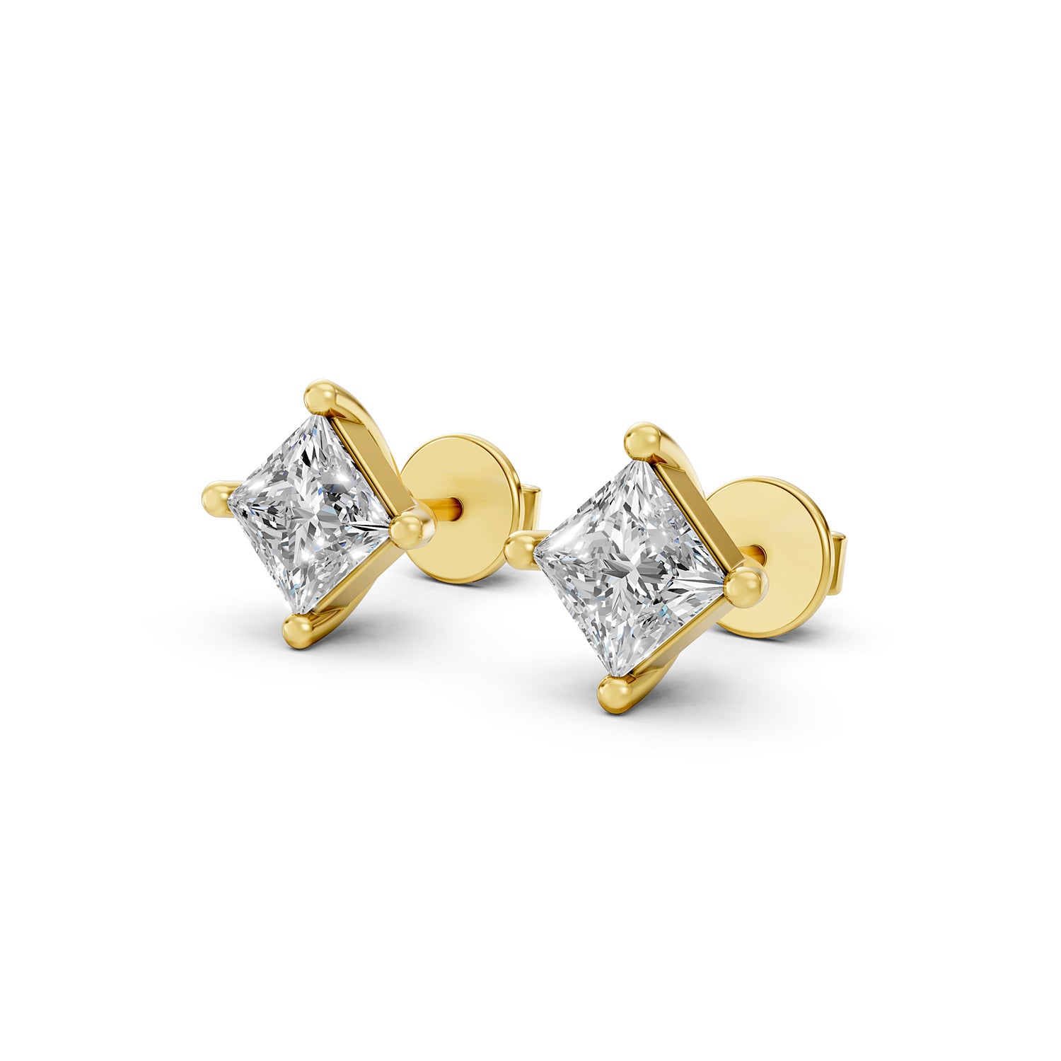 Princess Lab-Grown Diamond Stud Earrings
