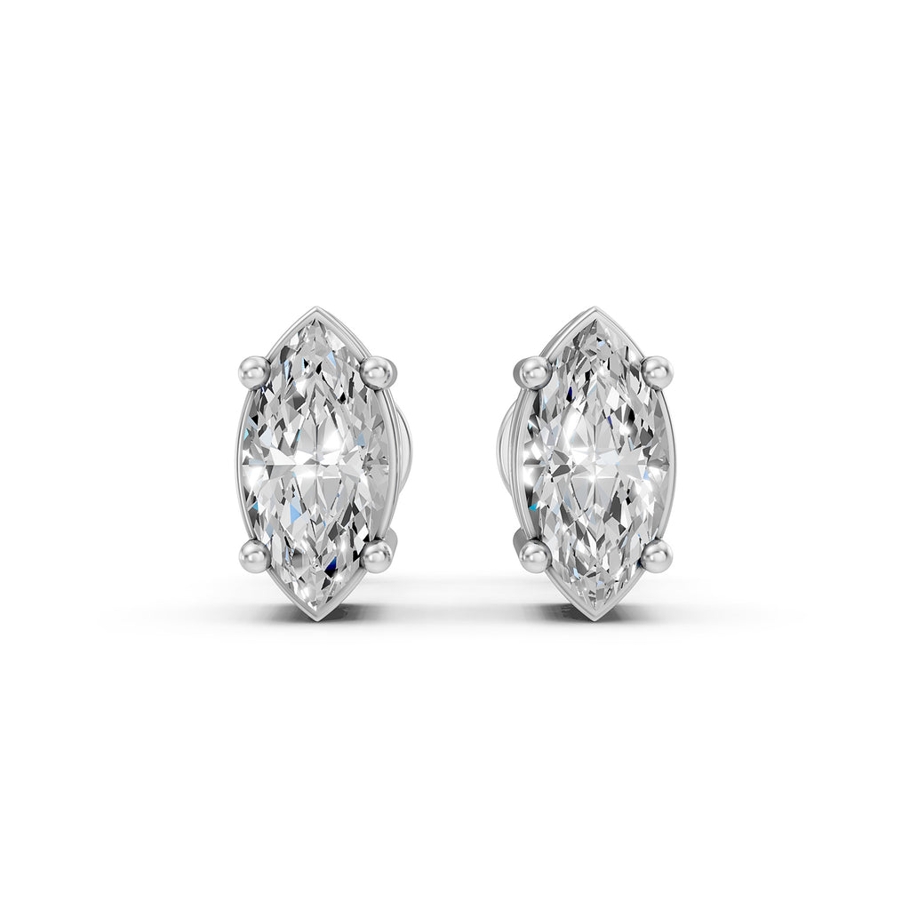Marquise Lab-Grown Diamond Stud Earrings