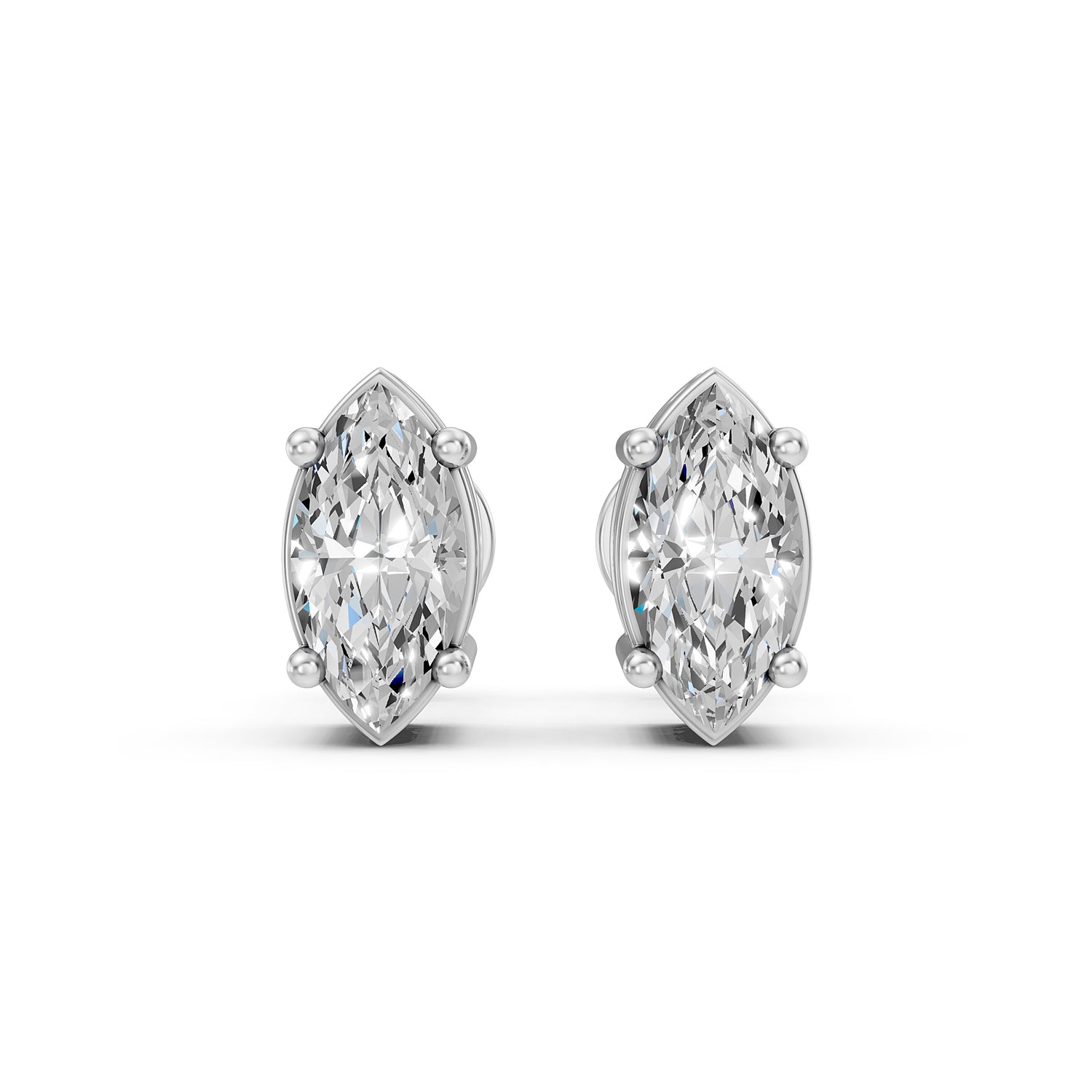 Marquise Lab-Grown Diamond Stud Earrings