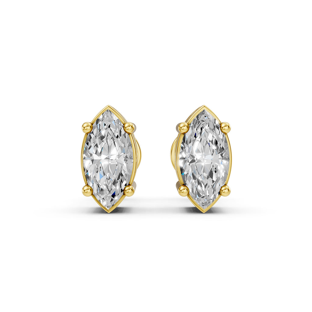 Marquise Lab-Grown Diamond Stud Earrings
