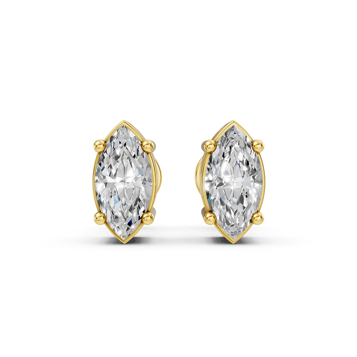 Marquise Lab-Grown Diamond Stud Earrings