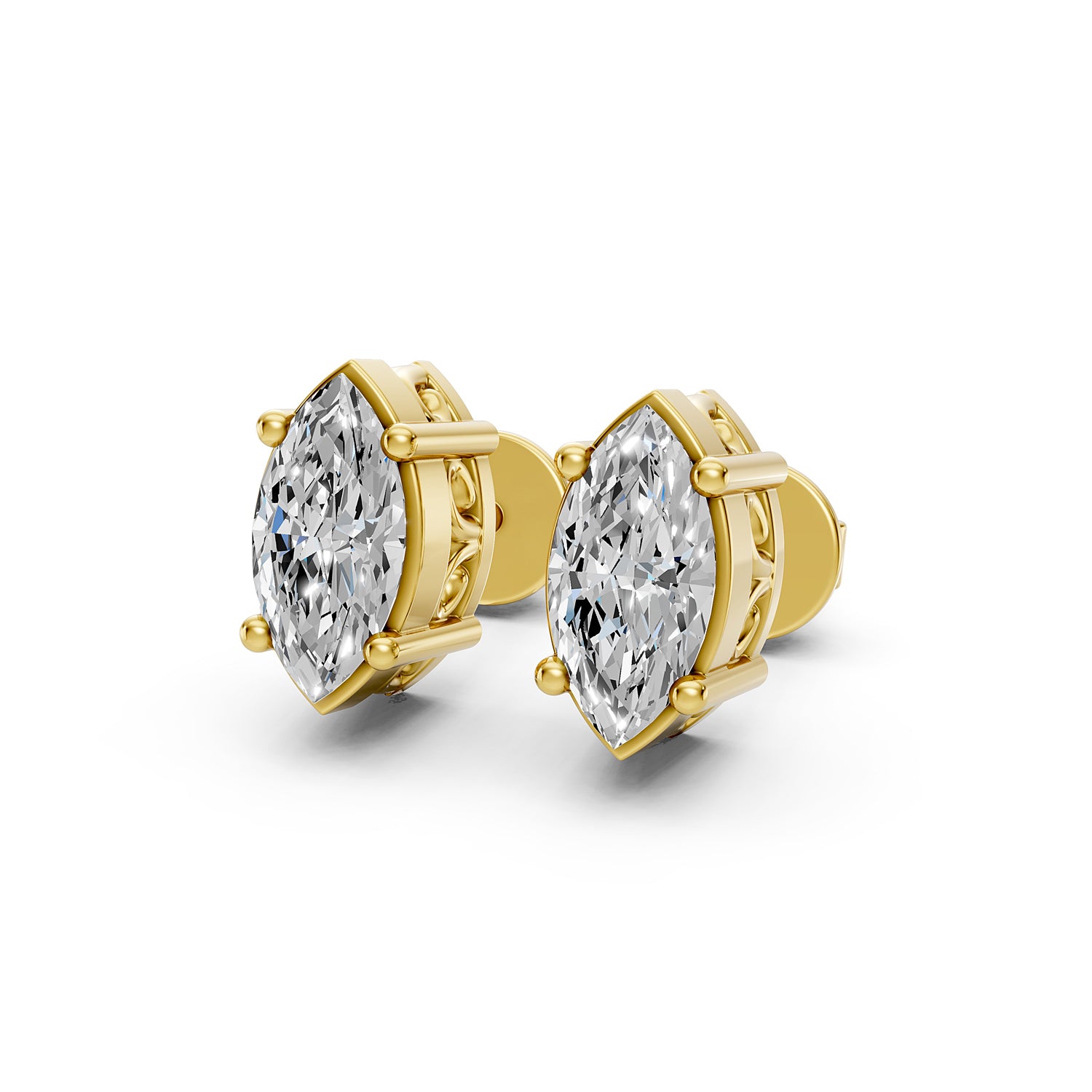 Marquise Lab-Grown Diamond Stud Earrings