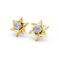 Geometric Star Lab-Grown Diamond Stud Earrings