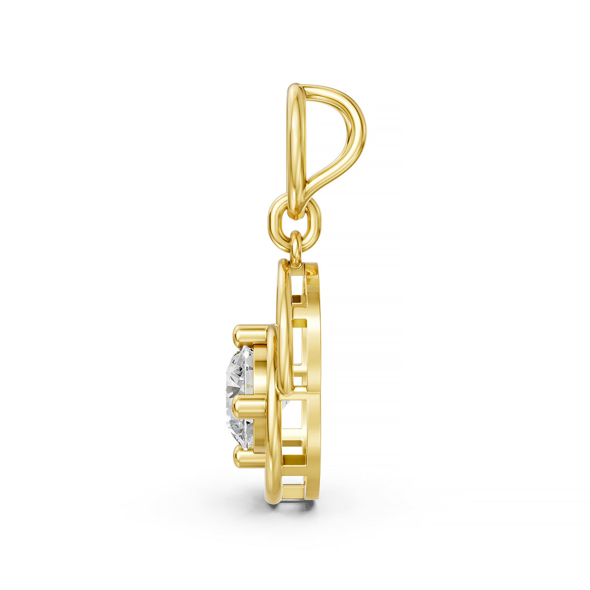 Round Cut Lab-Grown Diamond Pendant