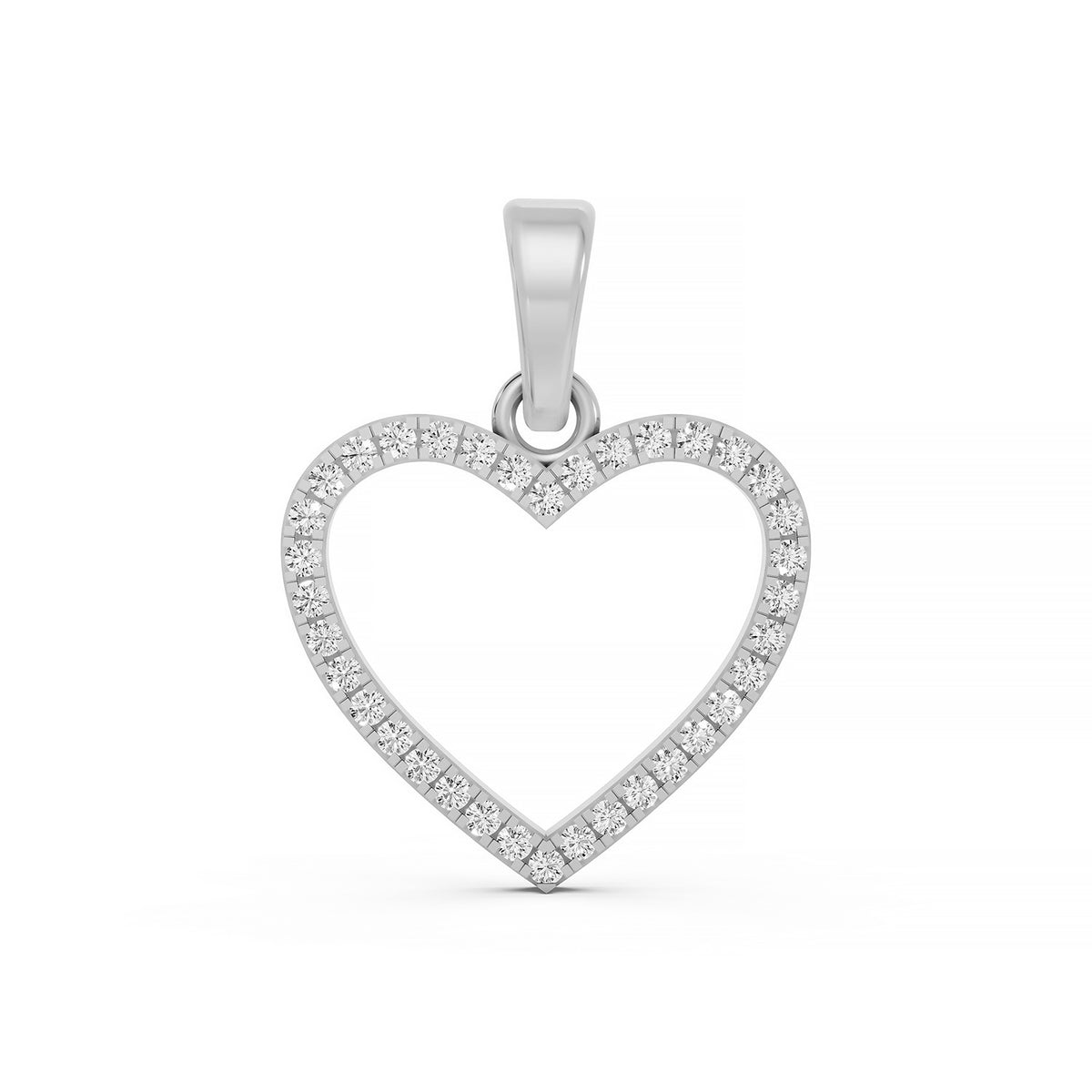 14KT Gold Diamond Heart Pendant