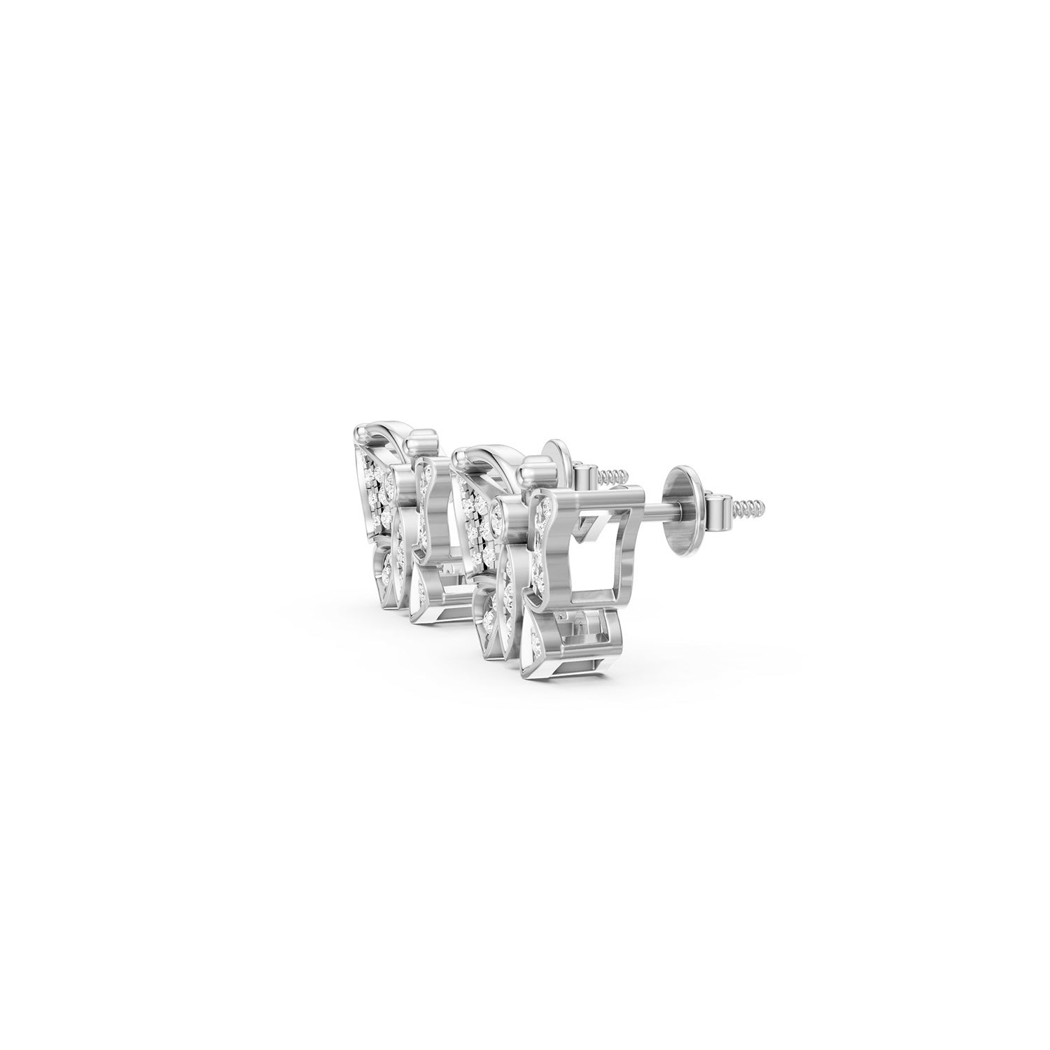 Butterfly Lab-Grown Diamond Stud Earrings