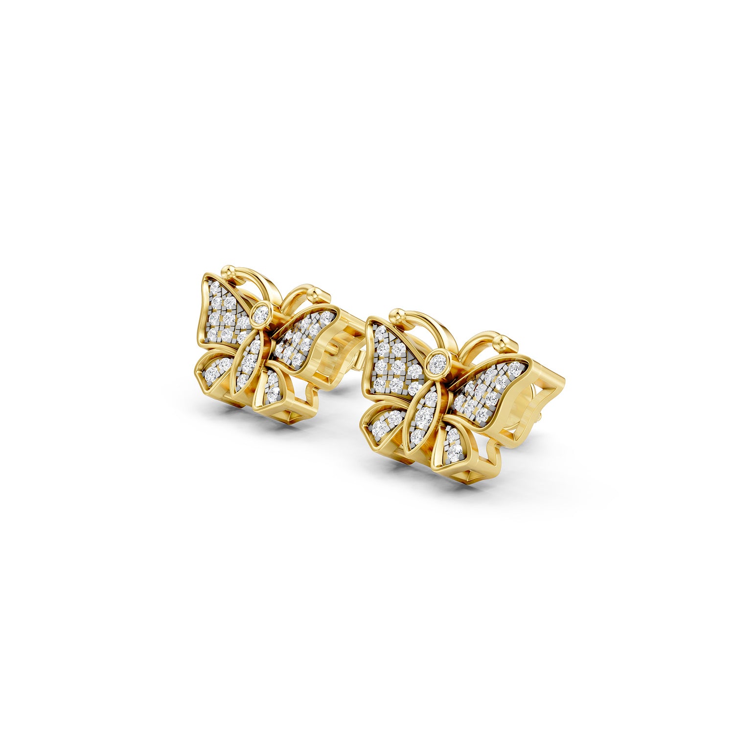 Butterfly Lab-Grown Diamond Stud Earrings