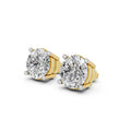 Round Lab-Grown Diamond Solitaire Stud Earrings