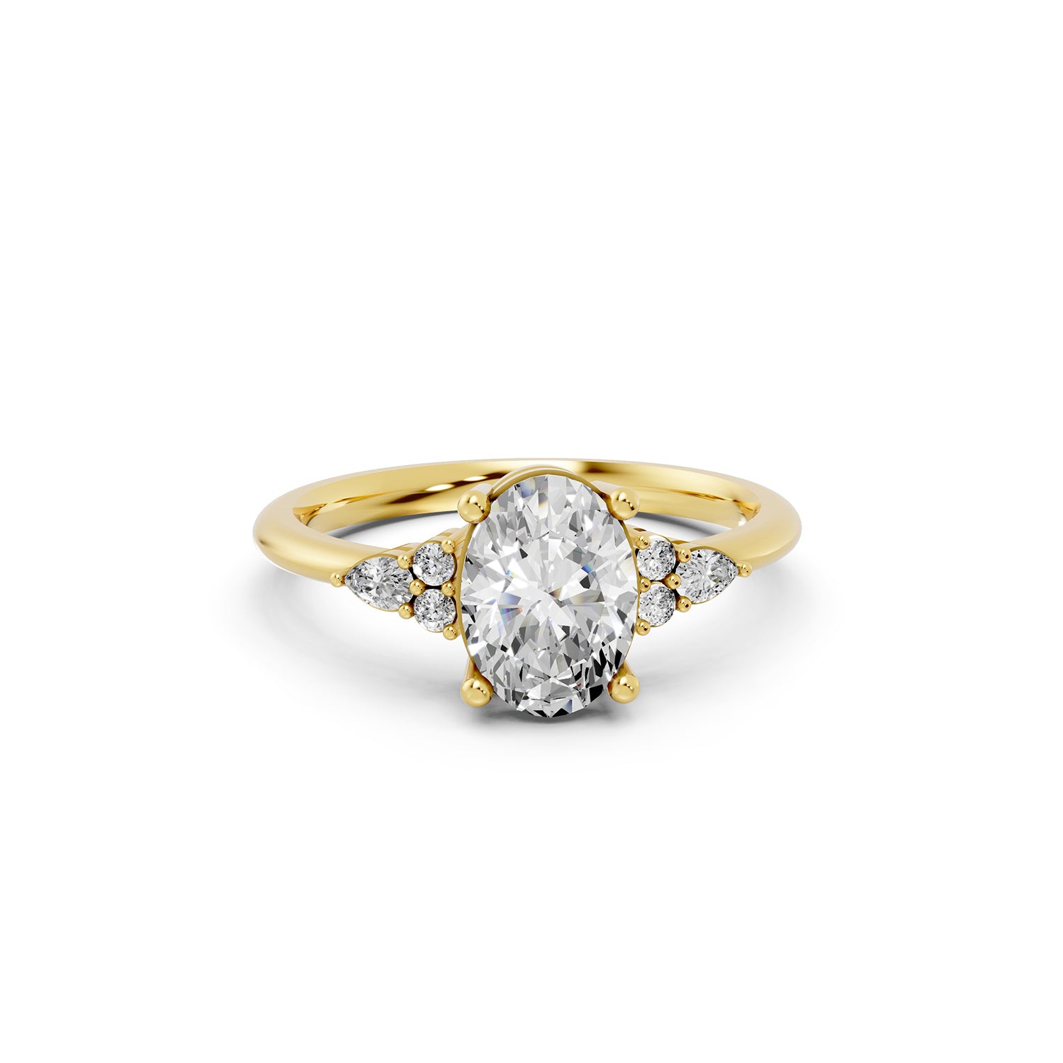 Oval Cut Lab-Grown Diamond Engagement Ring