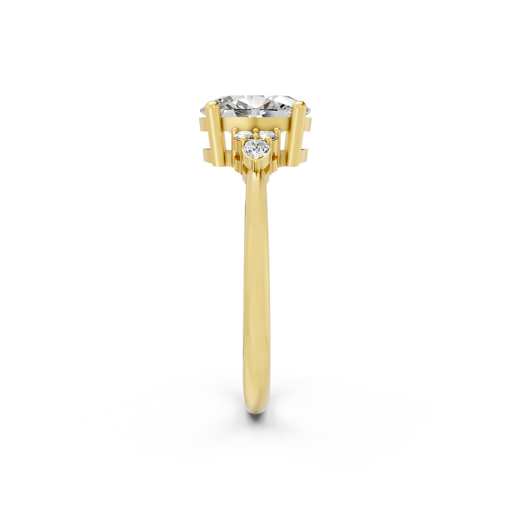 Oval Cut Lab-Grown Diamond Engagement Ring