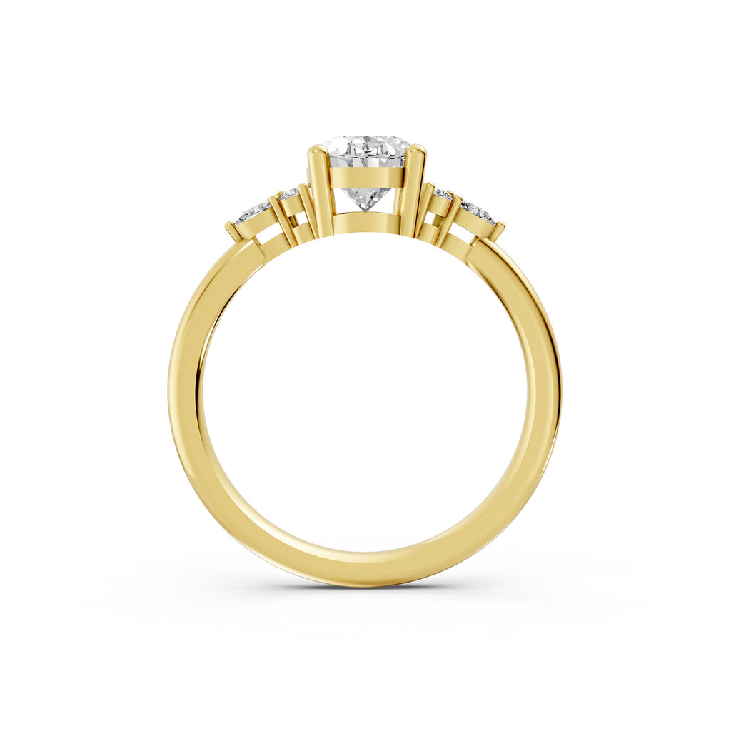 Oval Cut Lab-Grown Diamond Engagement Ring