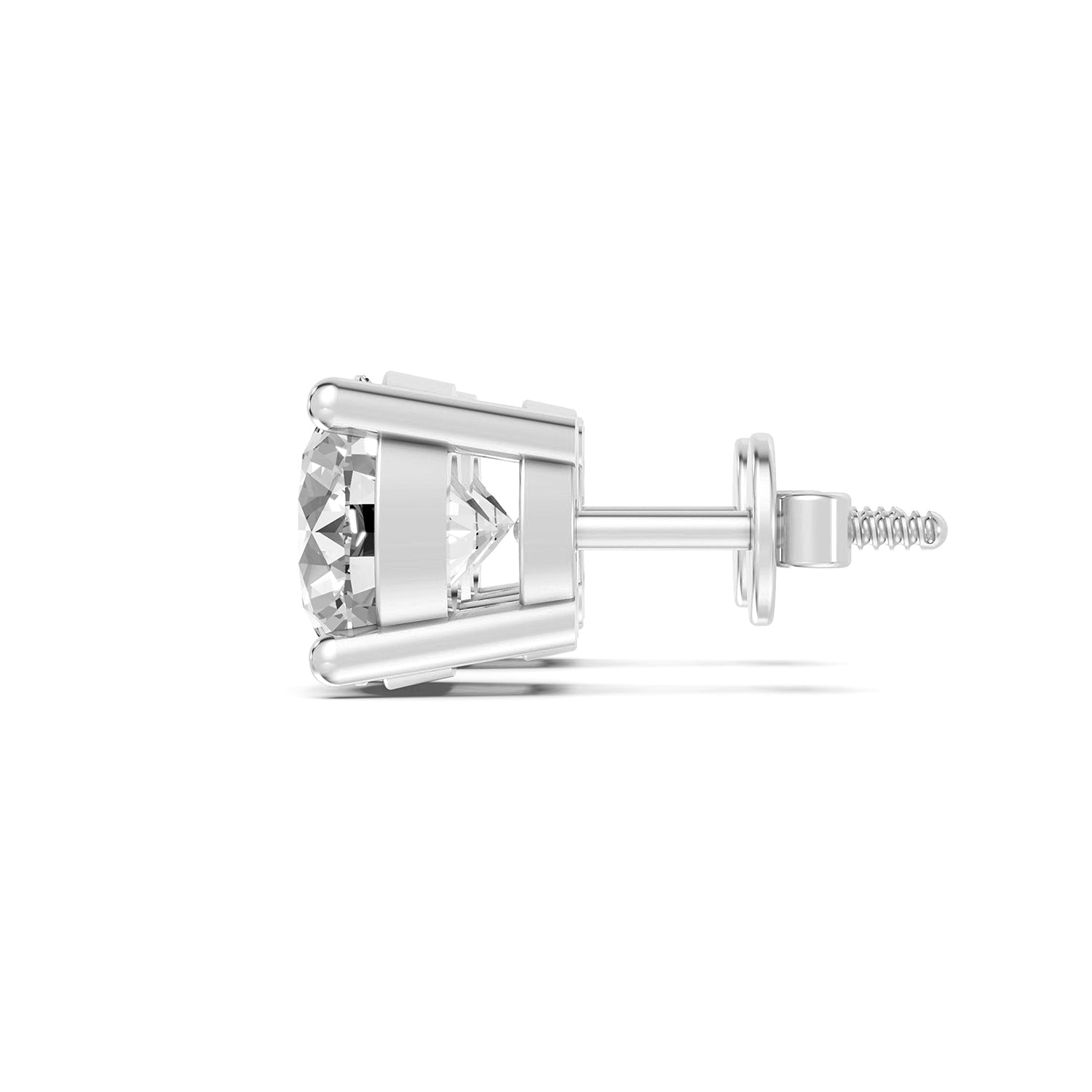 Classic Round Lab-Grown Diamond Stud Earrings