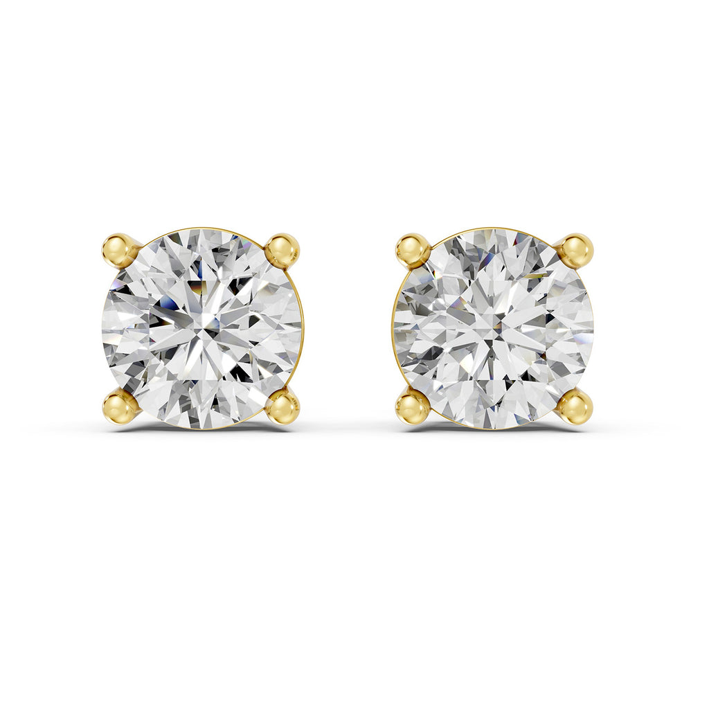 Classic Round Lab-Grown Diamond Stud Earrings