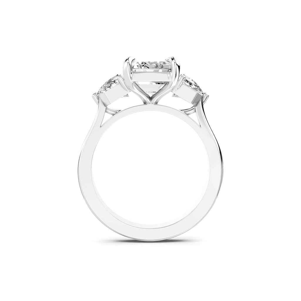Emerald Cut Lab-Grown Diamond Solitaire Ring