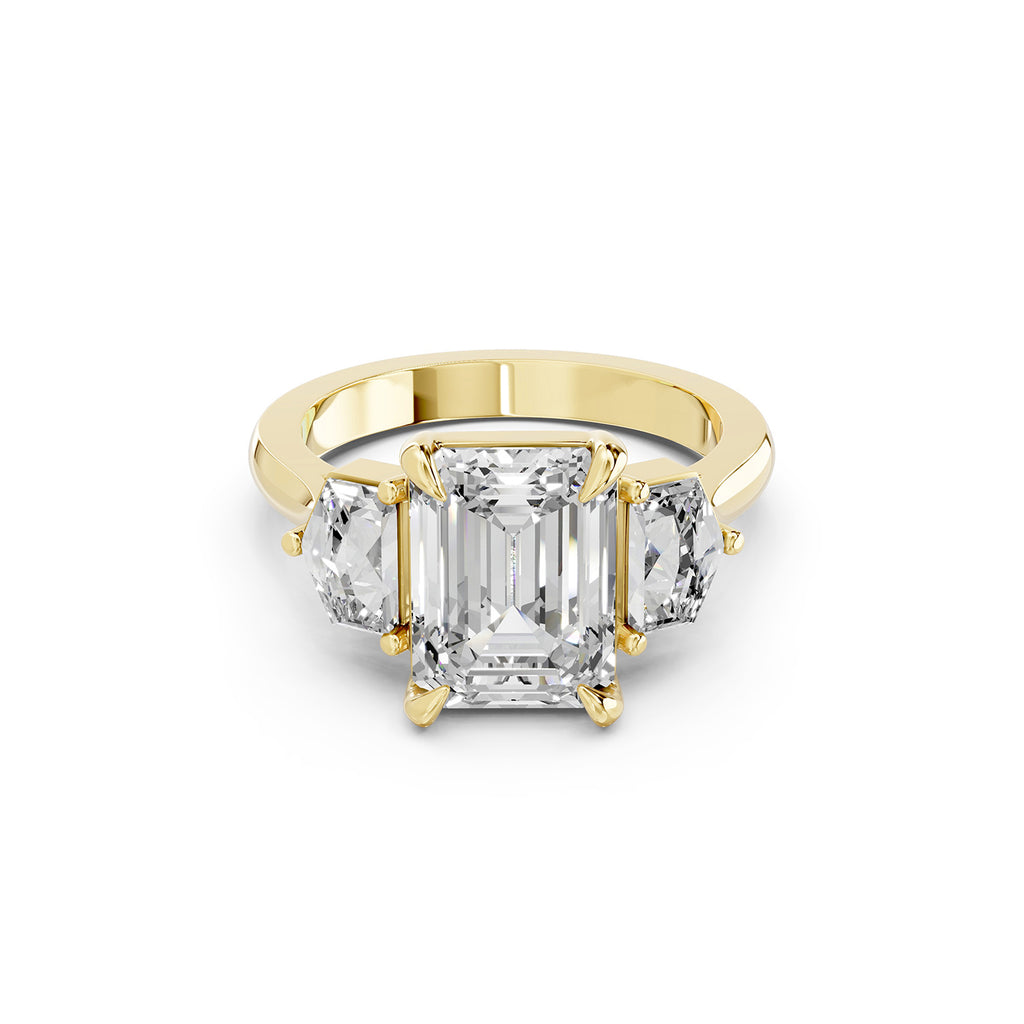 Emerald Cut Lab-Grown Diamond Solitaire Ring