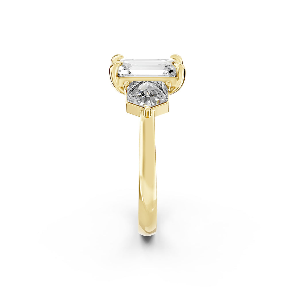 Emerald Cut Lab-Grown Diamond Solitaire Ring