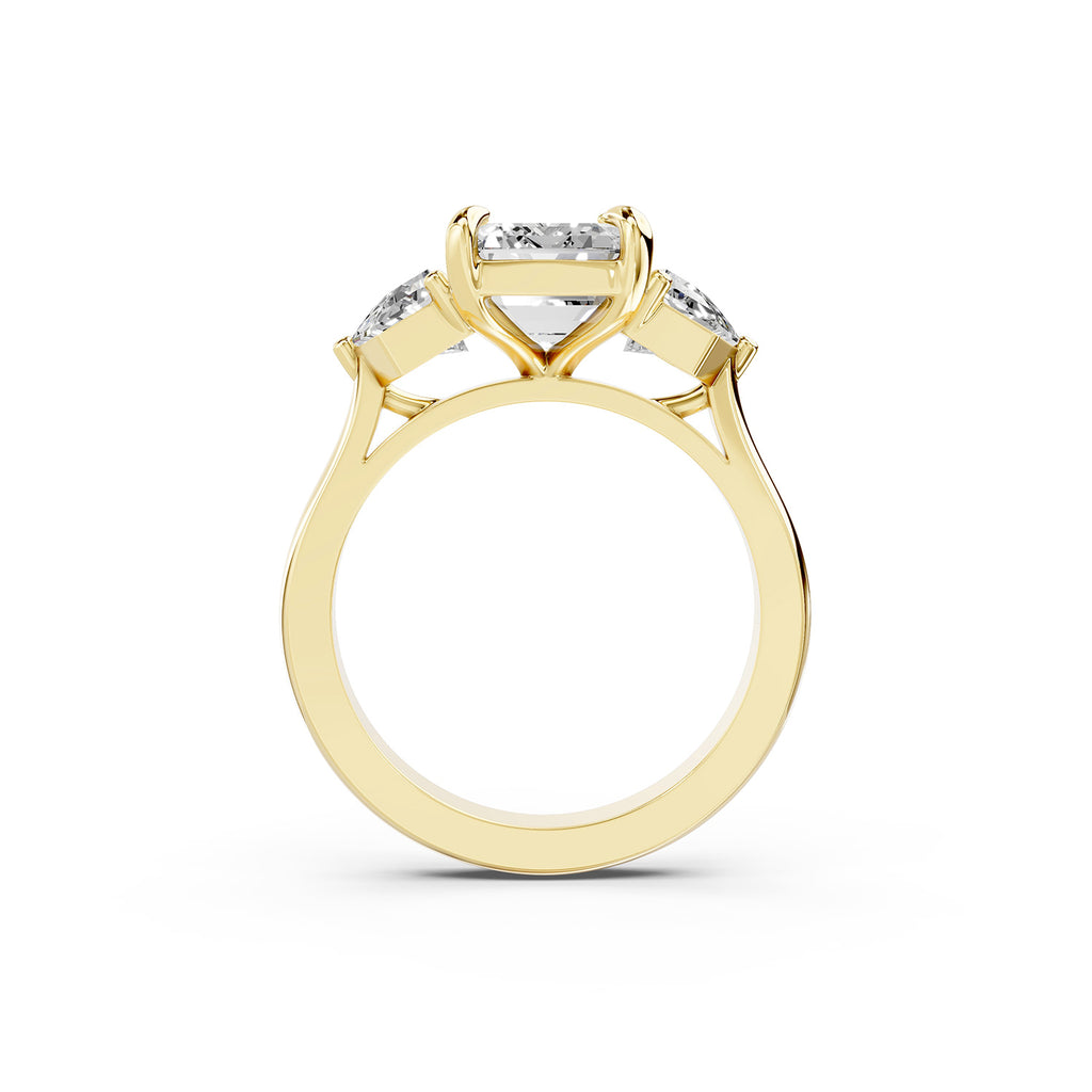 Emerald Cut Lab-Grown Diamond Solitaire Ring