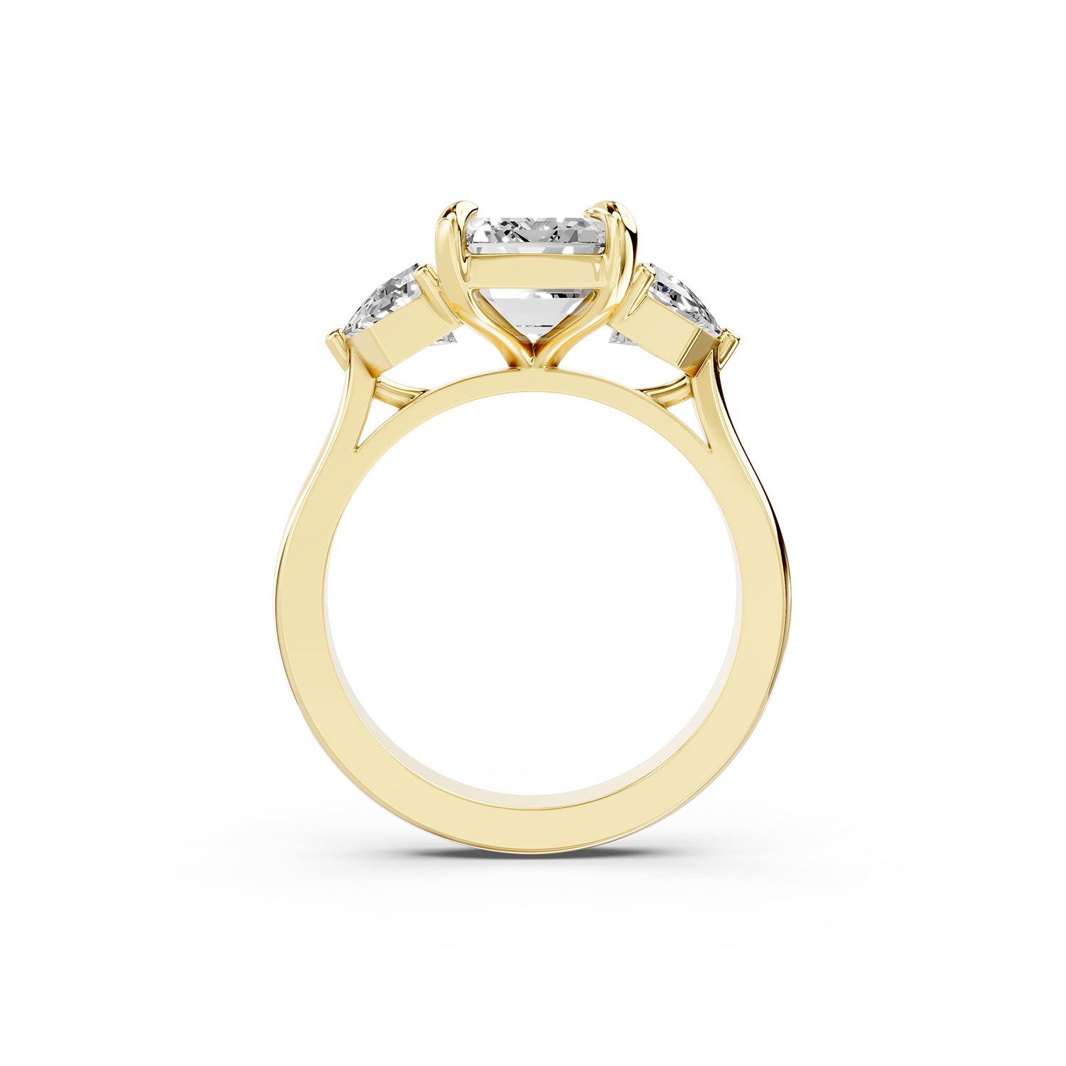 Emerald Cut Lab-Grown Diamond Solitaire Ring