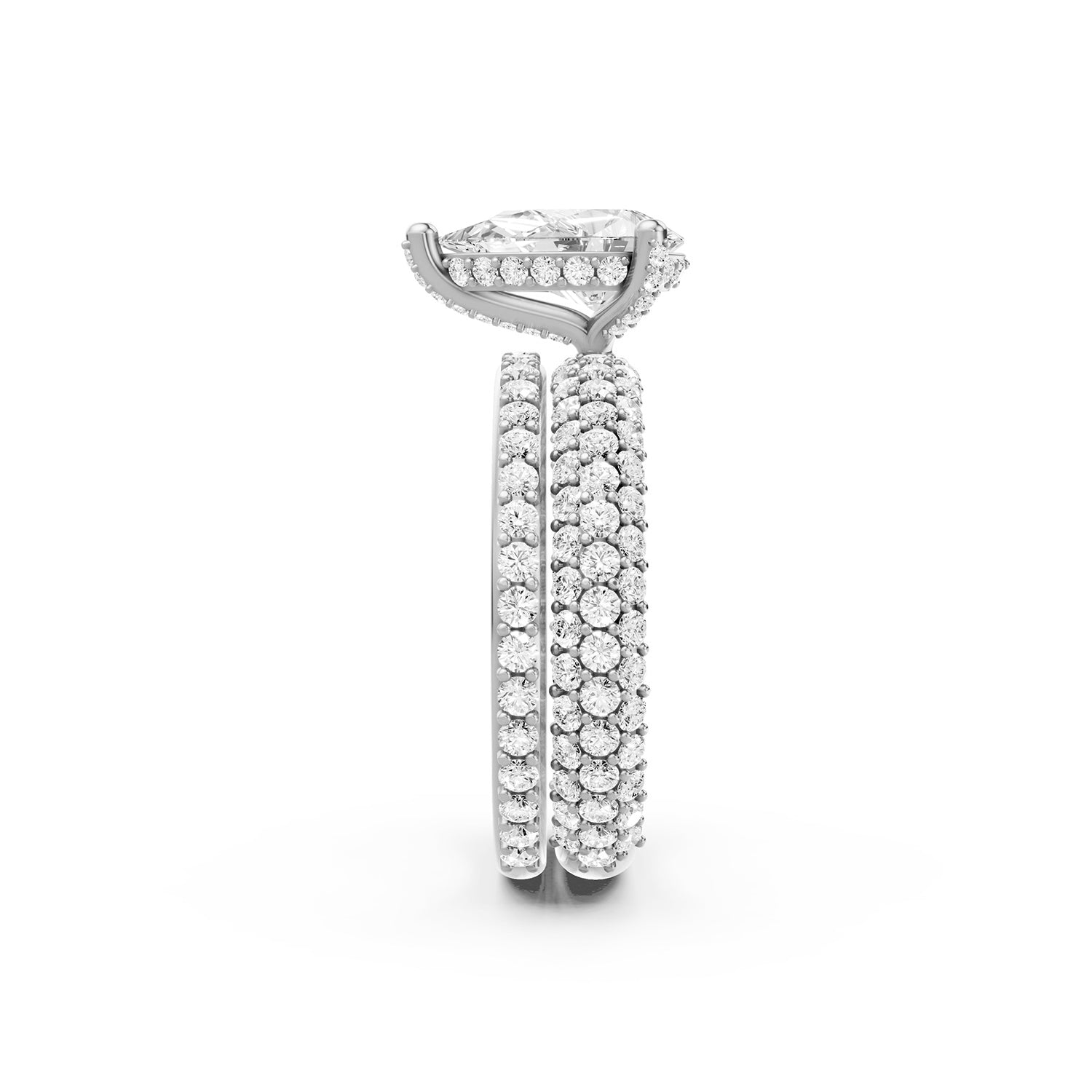 Pear Cut Lab-Grown Diamond Bridal Ring Set