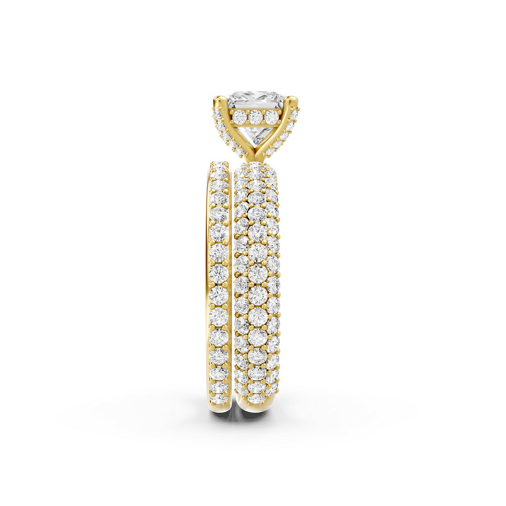 Princess Cut Lab-Grown Diamond Bridal Ring Set