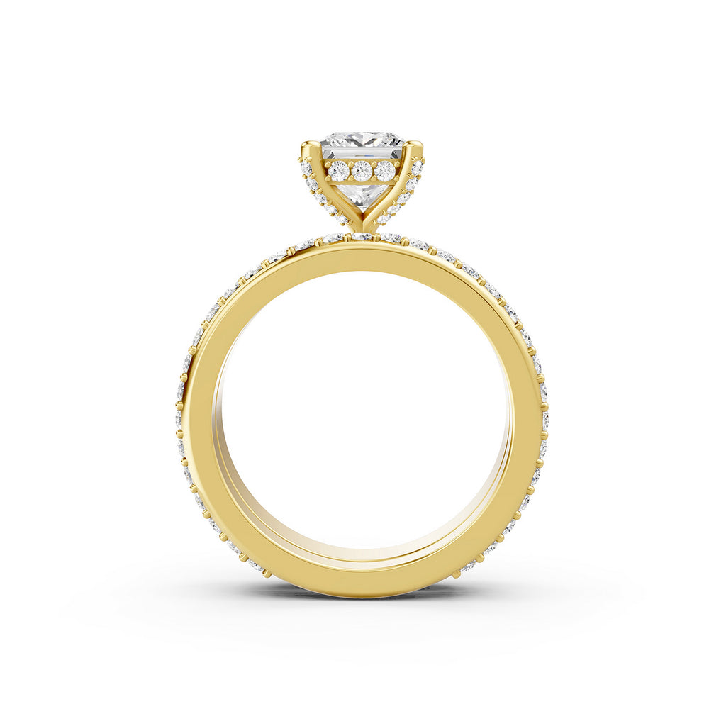 Princess Cut Lab-Grown Diamond Bridal Ring Set