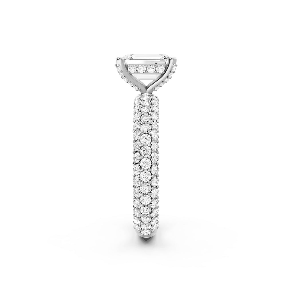 Emerald Cut Lab-Grown Diamond Engagement Ring