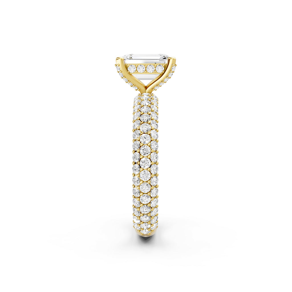 Emerald Cut Lab-Grown Diamond Engagement Ring