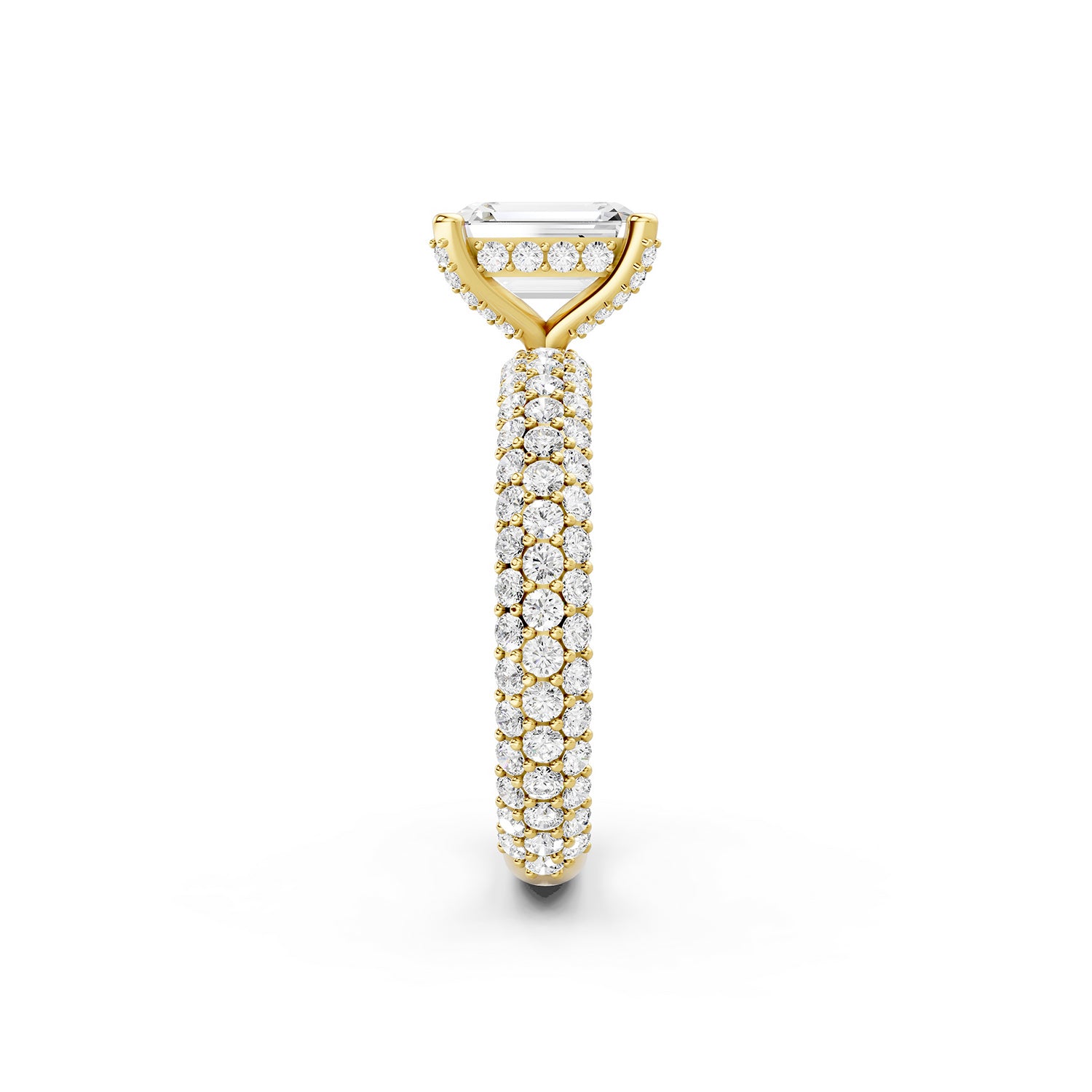 Emerald Cut Lab-Grown Diamond Engagement Ring