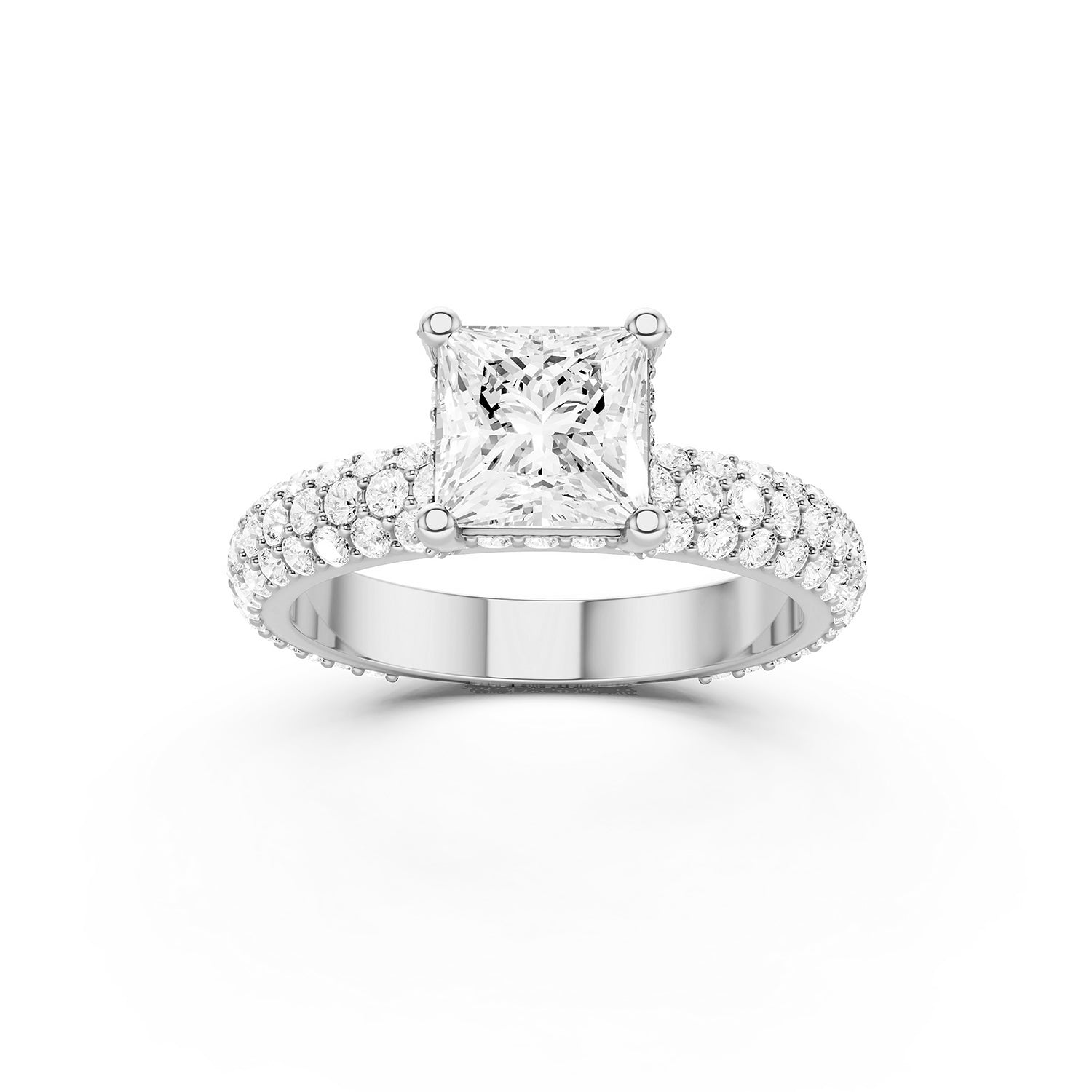 Princess Cut Lab-Grown Diamond Engagement Ring