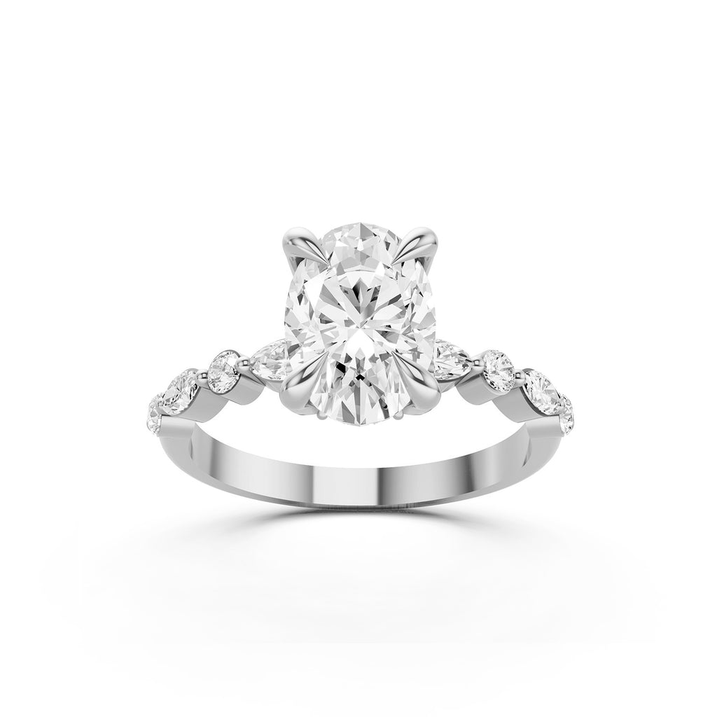 Oval Cut Lab-Grown Diamond Engagement Ring