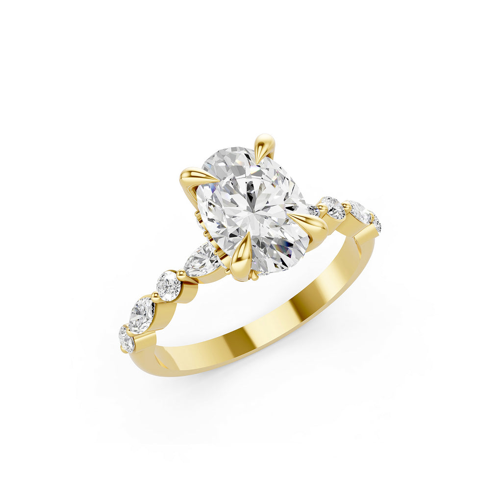 Oval Cut Lab-Grown Diamond Engagement Ring