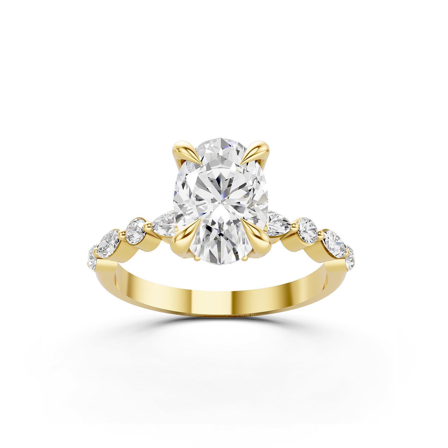 Oval Cut Lab-Grown Diamond Engagement Ring