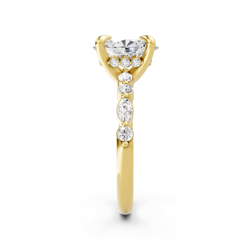 Oval Cut Lab-Grown Diamond Engagement Ring