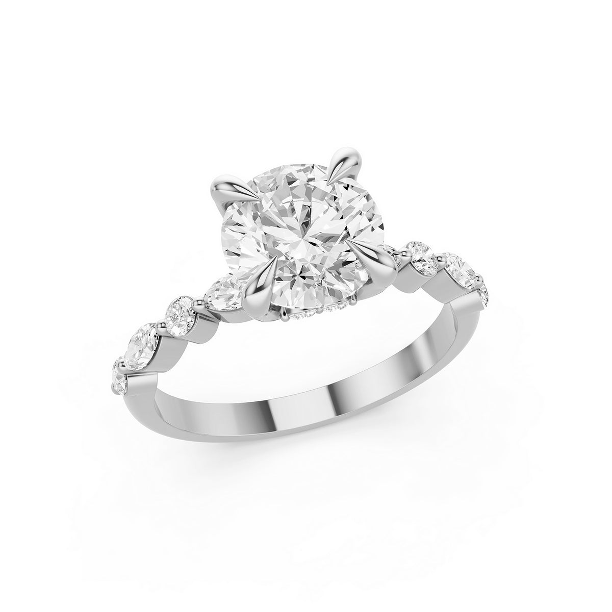 Round Lab-Grown Diamond Solitaire Ring