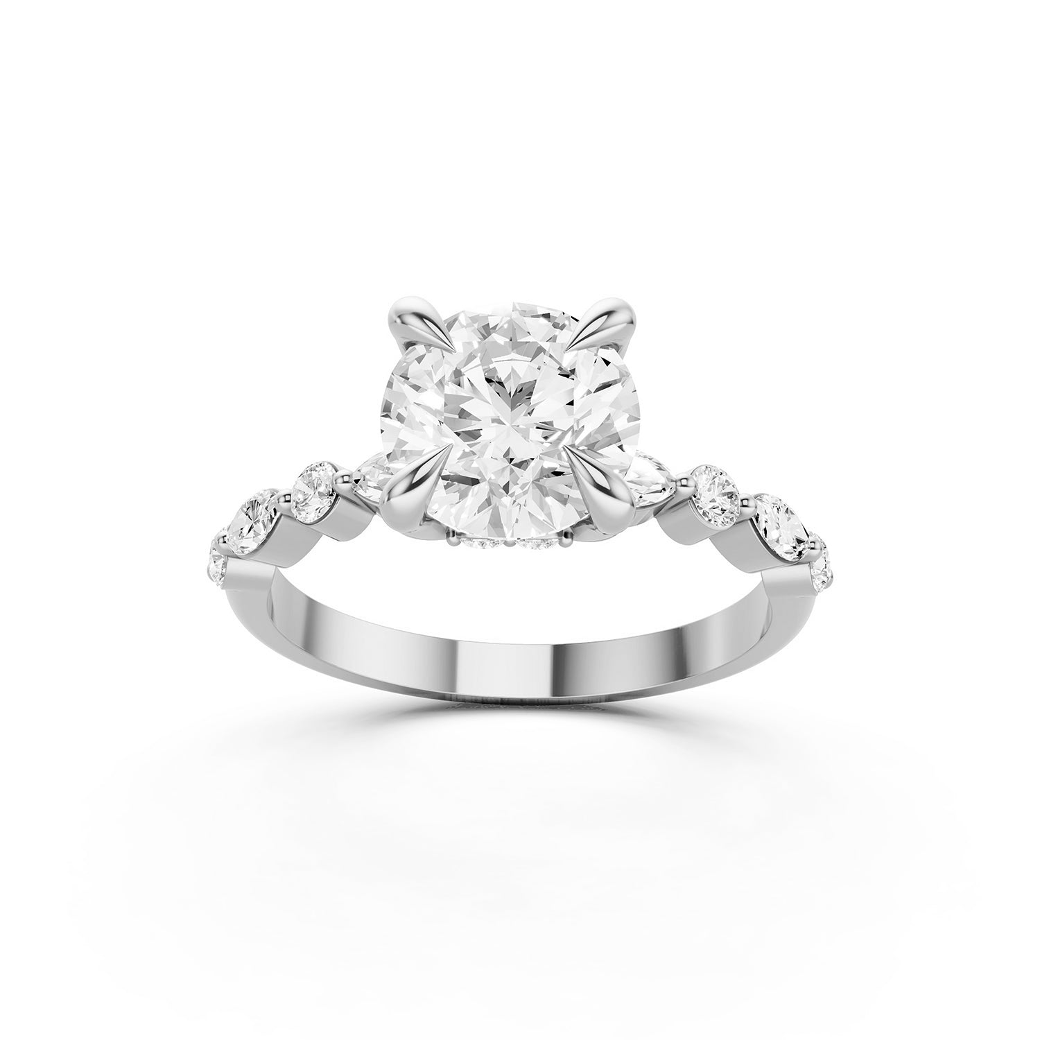 Round Lab-Grown Diamond Solitaire Ring