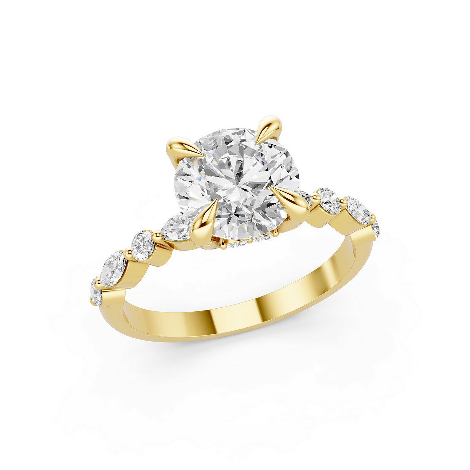 Round Lab-Grown Diamond Solitaire Ring