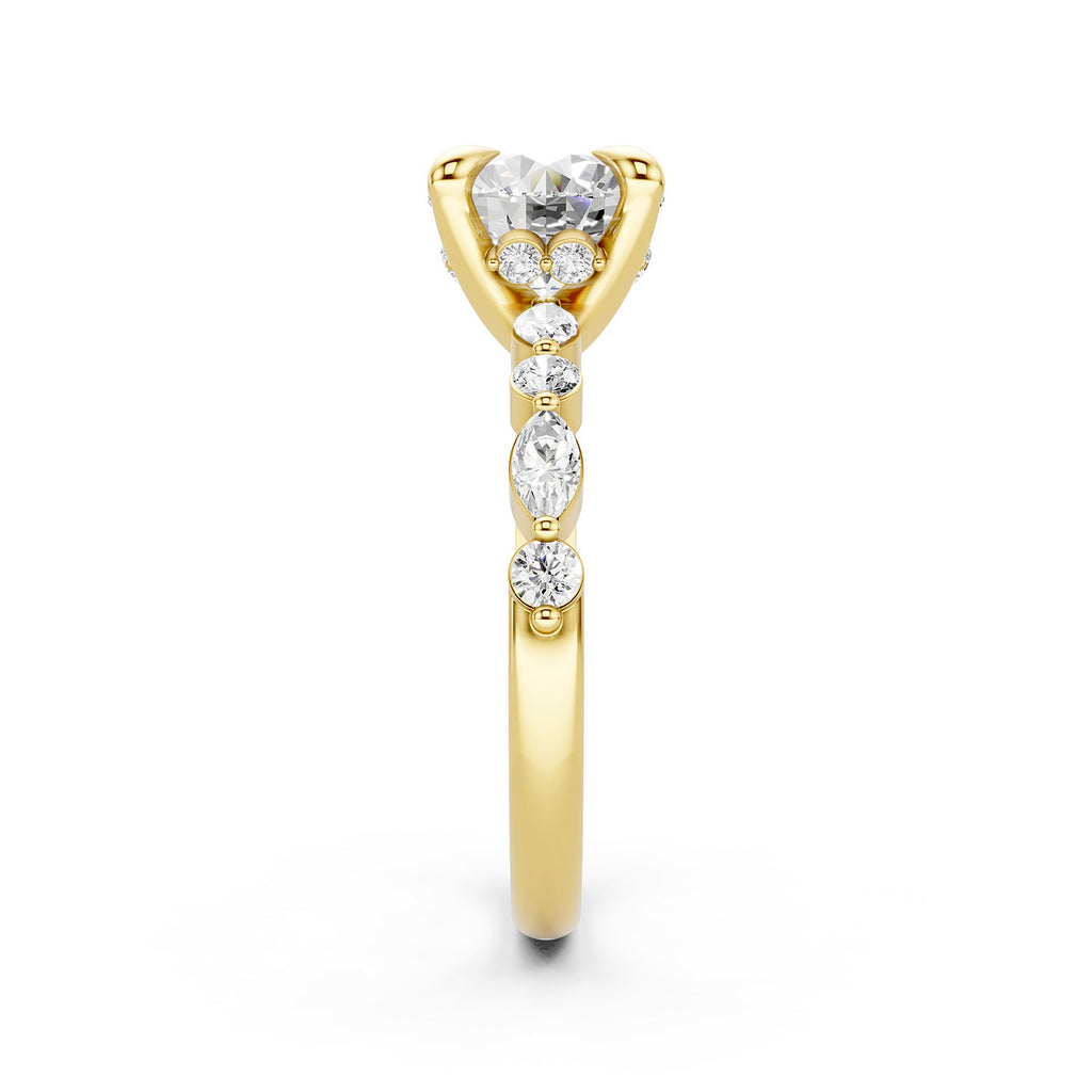 Round Lab-Grown Diamond Solitaire Ring