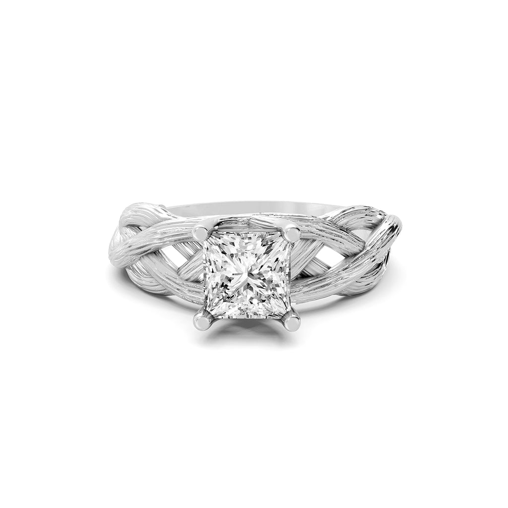 Princess Cut Lab-Grown Diamond Solitaire Ring