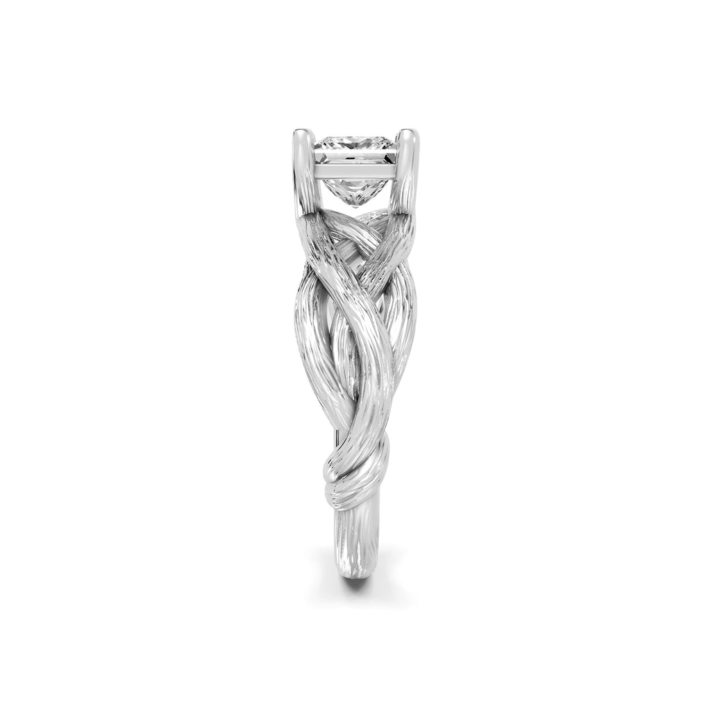Princess Cut Lab-Grown Diamond Solitaire Ring