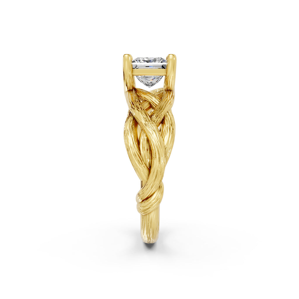 Princess Cut Lab-Grown Diamond Solitaire Ring